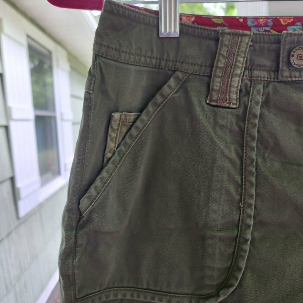 Vintage Bandolino Khaki Cropped Walkers, Hikers, Bikers, Stretch Sz 10 - Picture 6 of 12